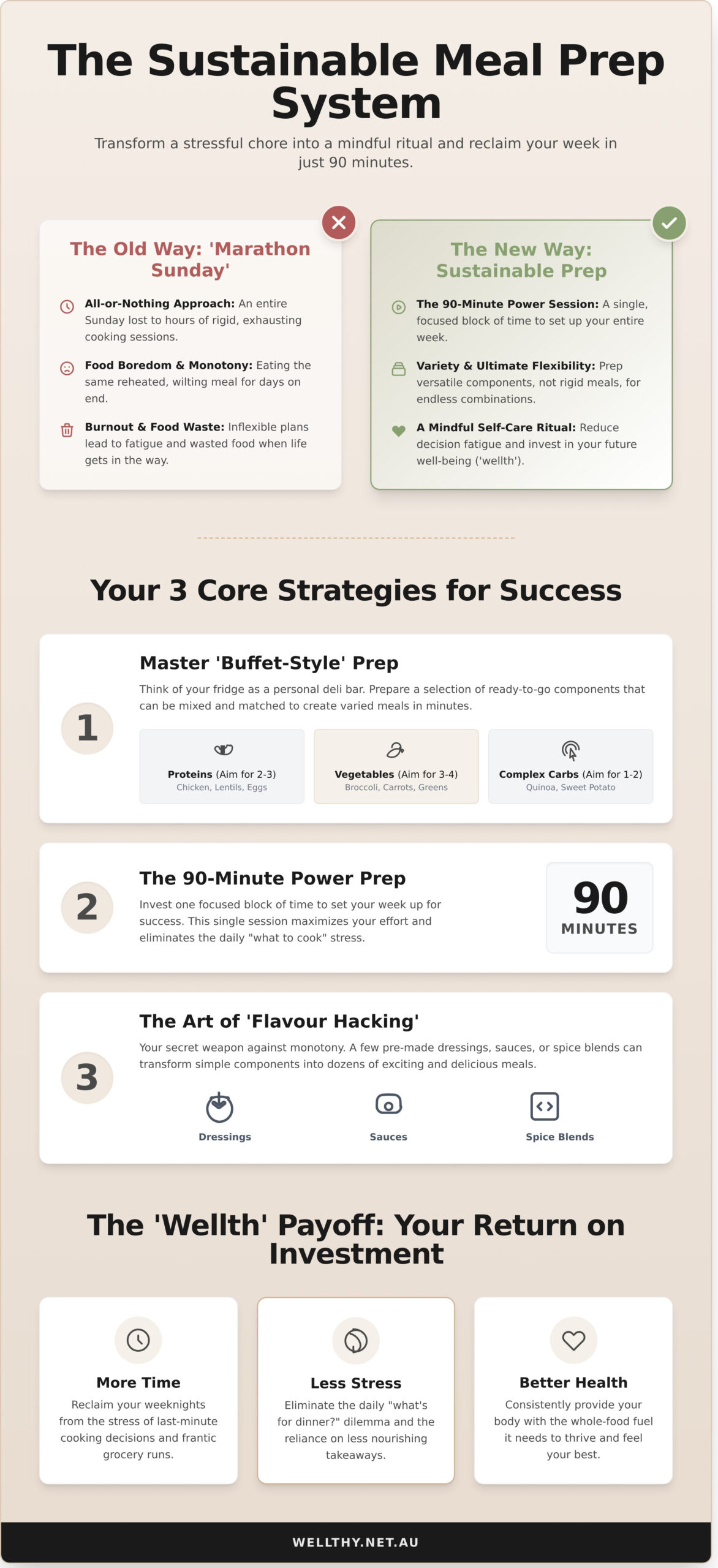 25+ Healthy Meal Prep Ideas For Busy People (The 2026 Guide) - Infographic