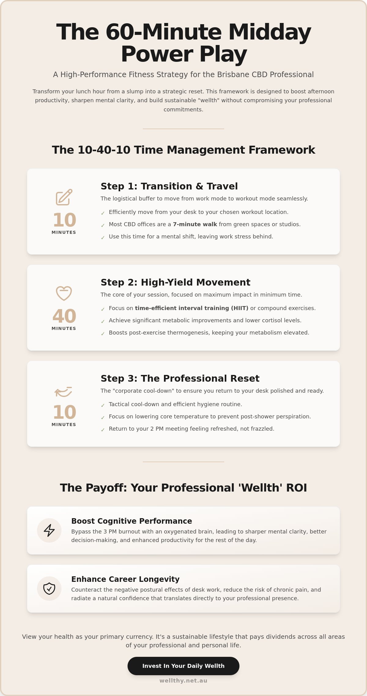 The Busy Professional’s Guide to Lunchtime Fitness in Brisbane CBD